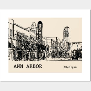 Ann Arbor Michigan Posters and Art